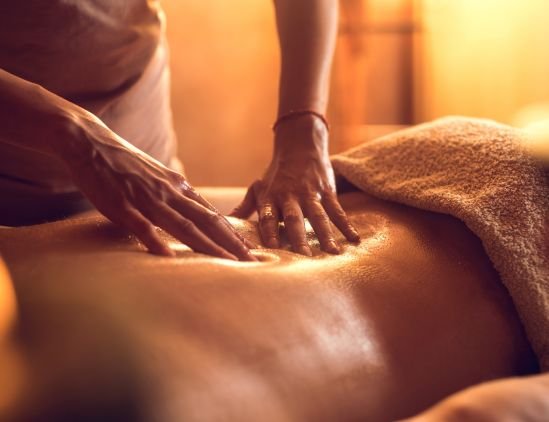 Relaxing massage treatment